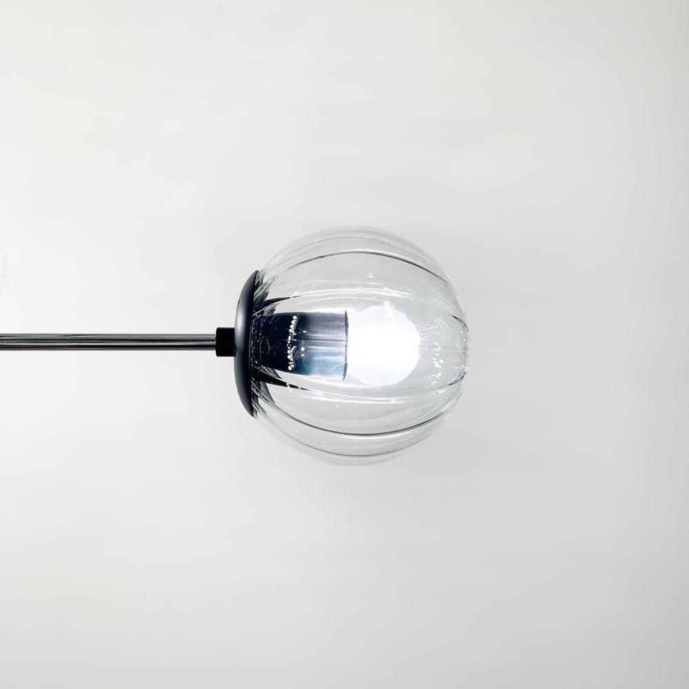 Люстра стельова на 6 прозорих плафонів Ø 70 см Хром (51797/6 CH+BK+CL) - фото 3