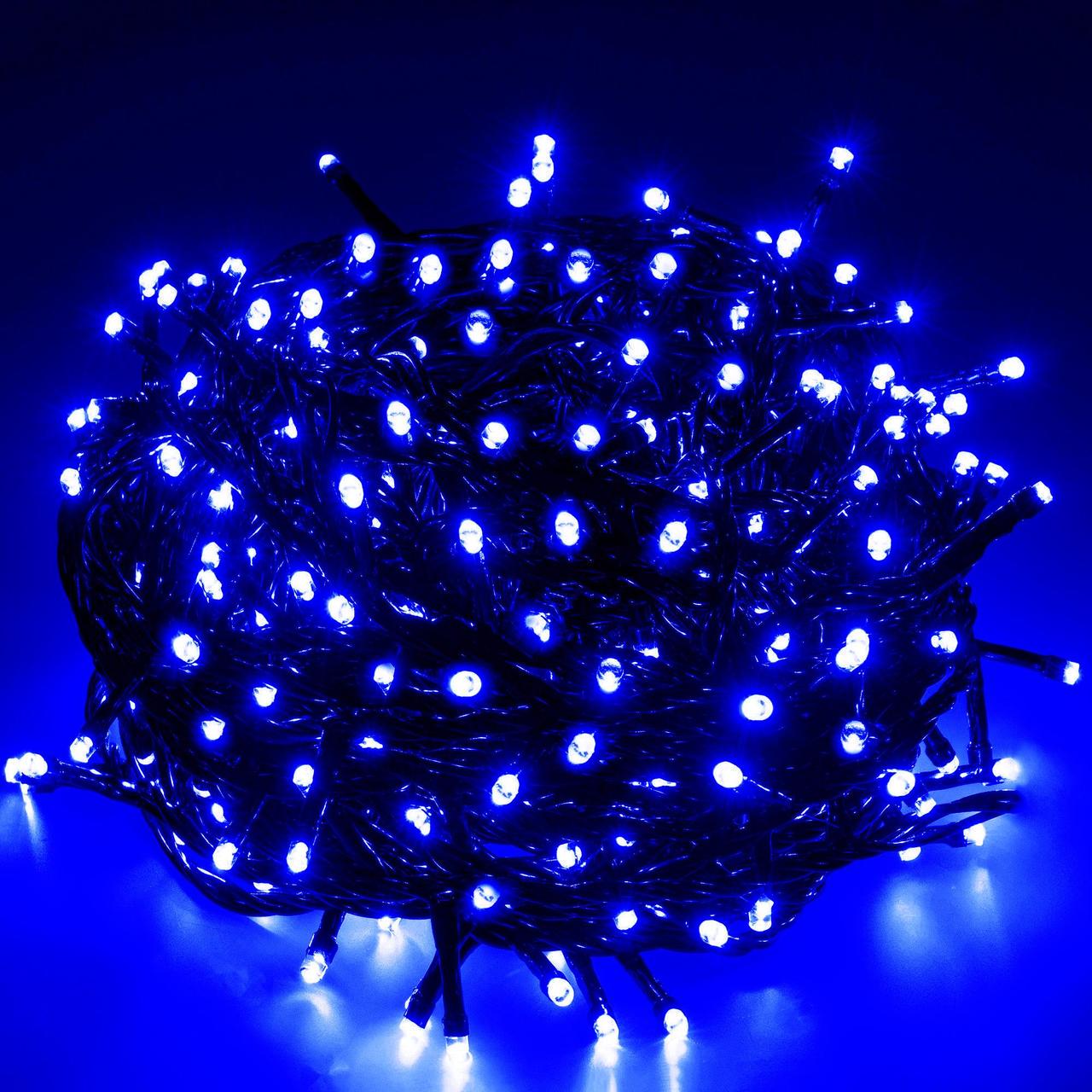 Гірлянда зовнішня пряма CL-140 100 LED 5 мм 10 м Синій (48923)
