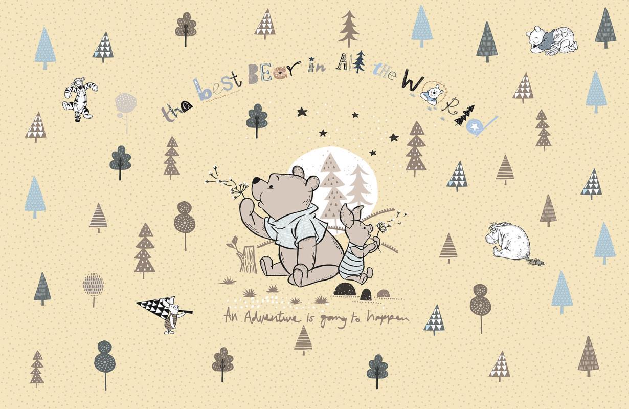 Обои Панно Komar Disney Winnie the Pooh Best Bear бумажные моющие 368х254 см (8-4024)