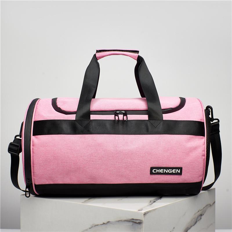 Сумка дорожная спортивная PP2206-3 для сухого и мокрого разделения багажа Розовый (DR016896)