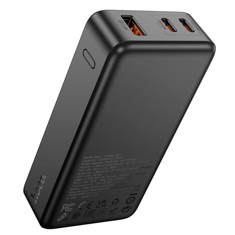 Портативное зарядное устройство Hoco Jewel Q27 10000 mAh 30 Вт Черный - фото 3