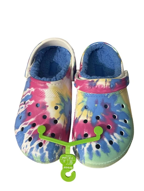 Сабо утеплені Crocs Classic Lined Tie Dye Clogs р. 19 12 см (1994012130)