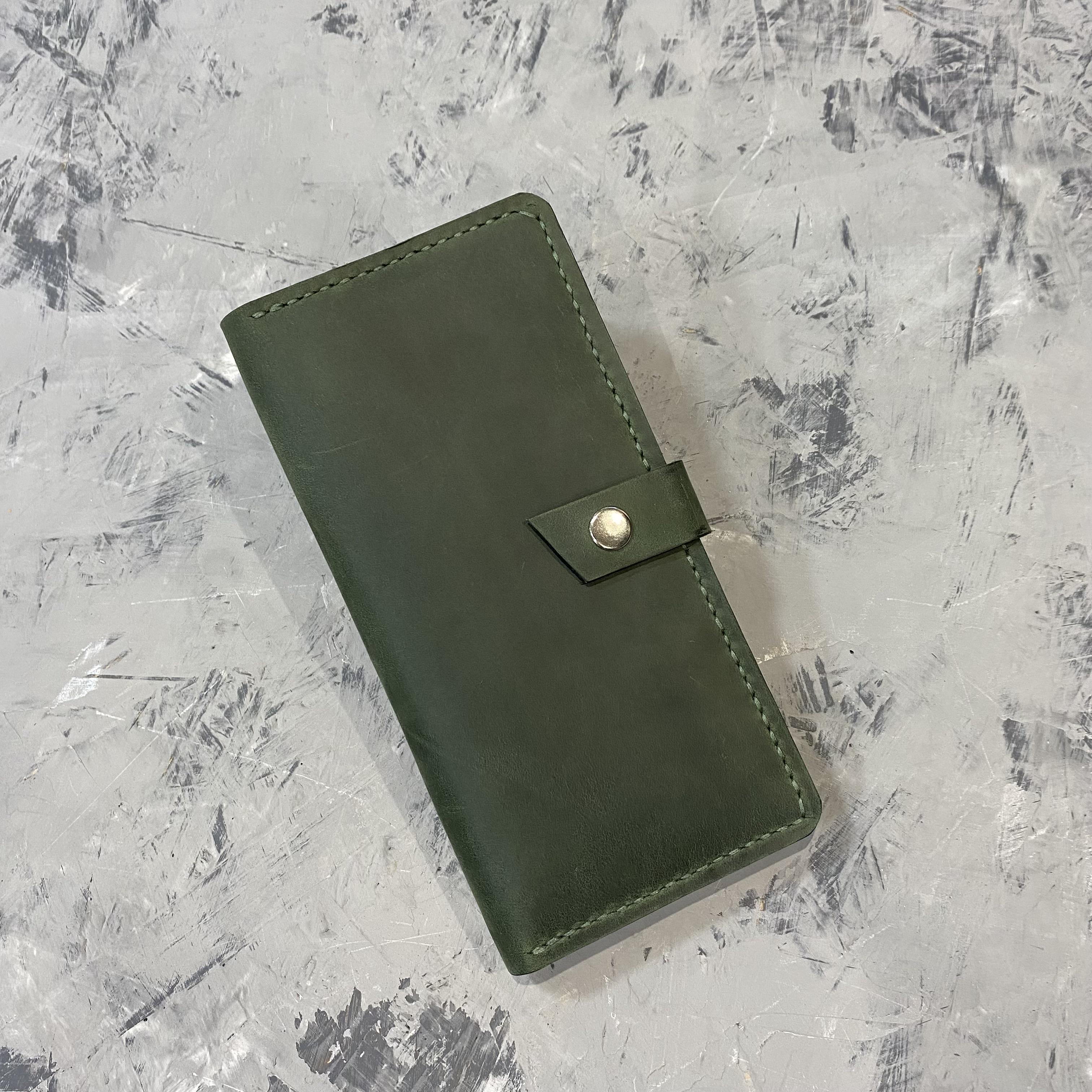 Кошелек женский кожаный Stedley leather Карен Зеленый (30641199)