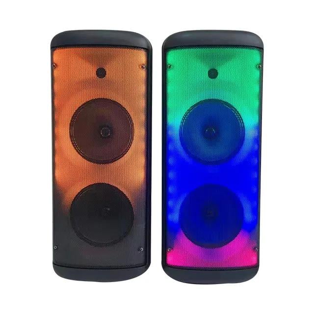 Портативна акустична система Winso RX-8252-8"x2 RGB з мікрофоном та пультом 20 W (16cee793) - фото 7