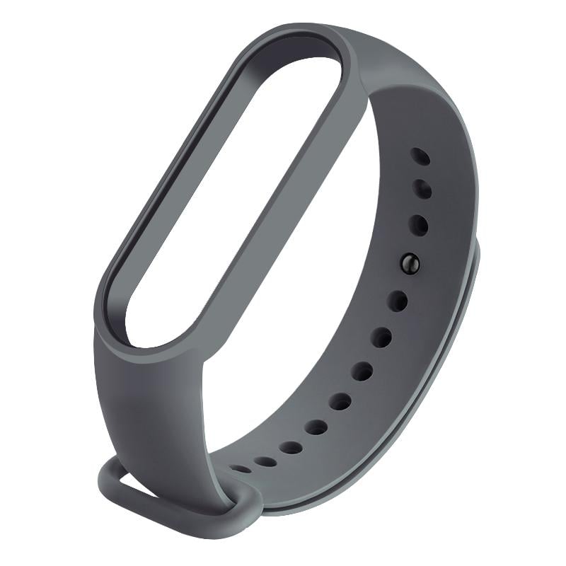 Силіконовий ремінець BeCover для Xiaomi Mi Smart Band 5/Mi Smart Band 6 Gray (705066) - фото 2