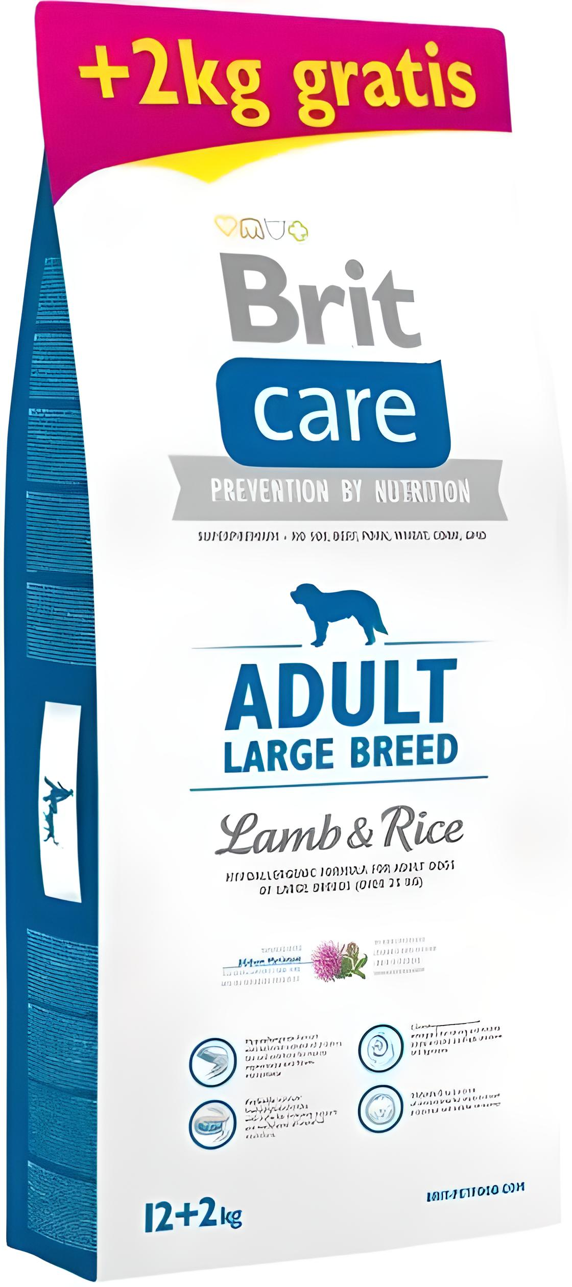 ᐉ Сухий корм для собак великих порід Brit Care Large Breed Lamb&Rice 12 ...