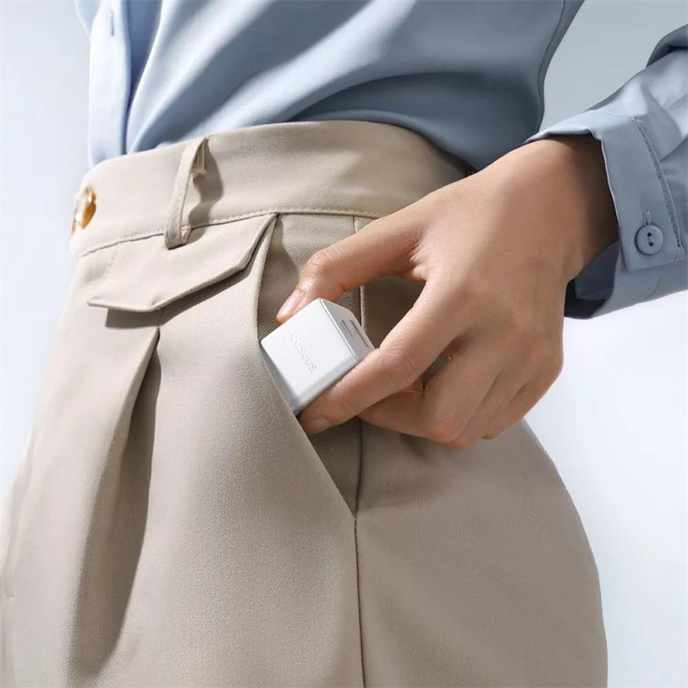 Зарядний пристрій BASEUS Palm Fast Charger Type-C 60W 1 м White - фото 5