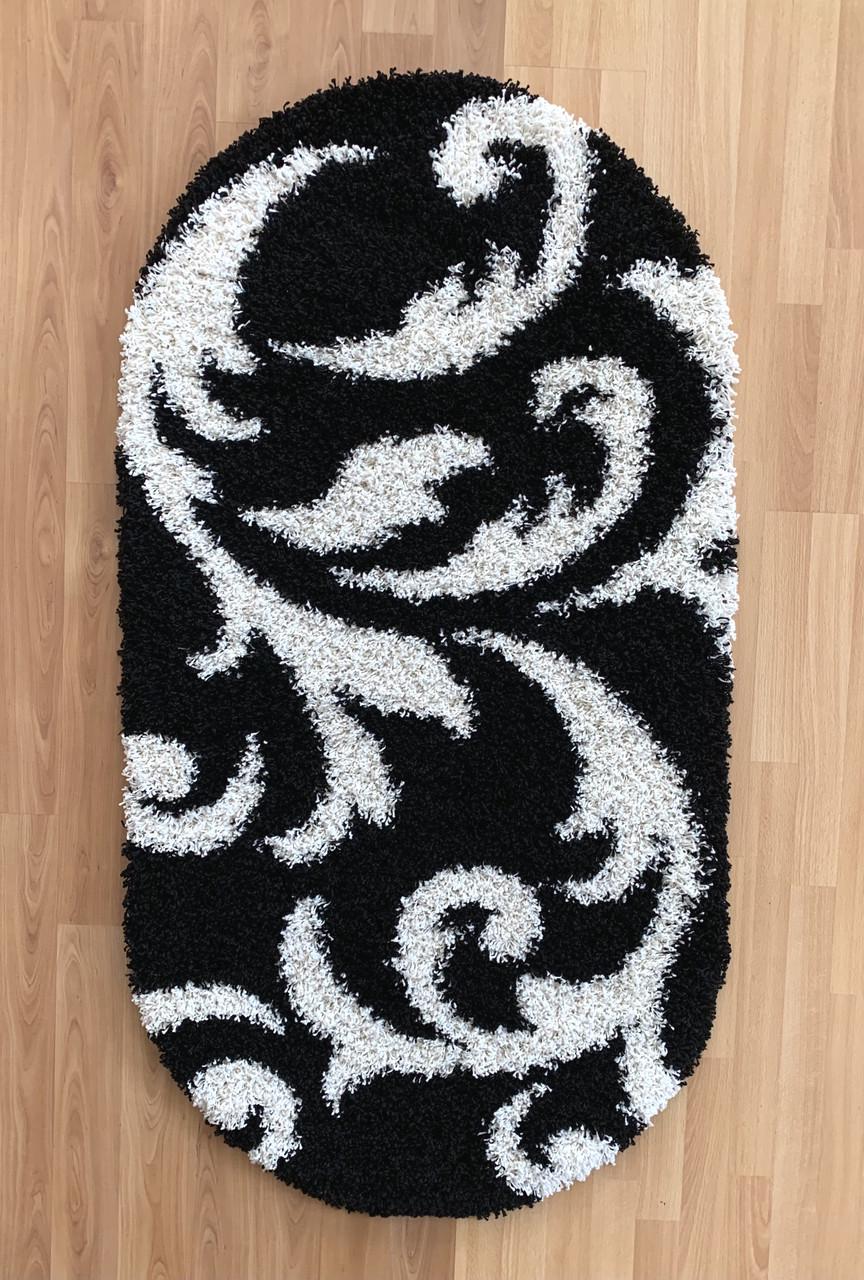 Ковер высоковорсовый мягкий Loca овальный гипоаллергенный 160х230 см