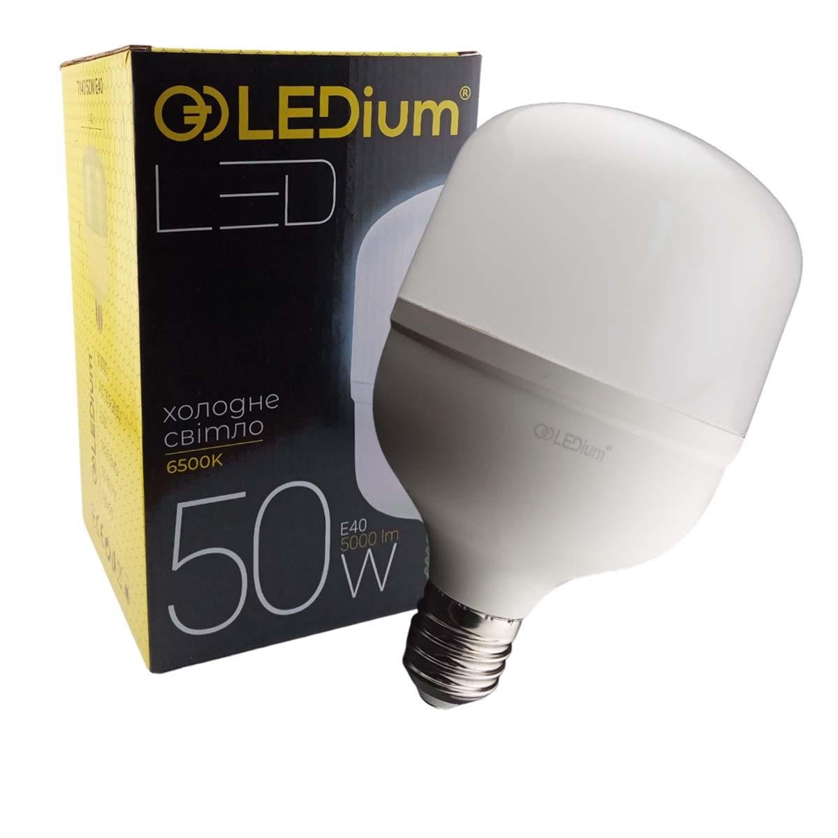 Лампа світлодіодна LEDium 50W Е40 Т140 PRO (15139)