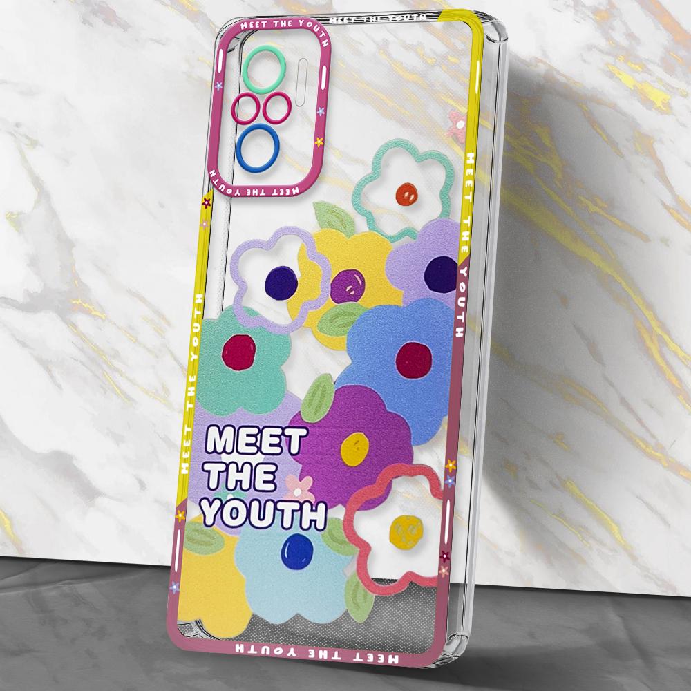 Прозрачный защитный чехол AngelEyes для Xiaomi Redmi Note 10S Meet The Youth (30034)