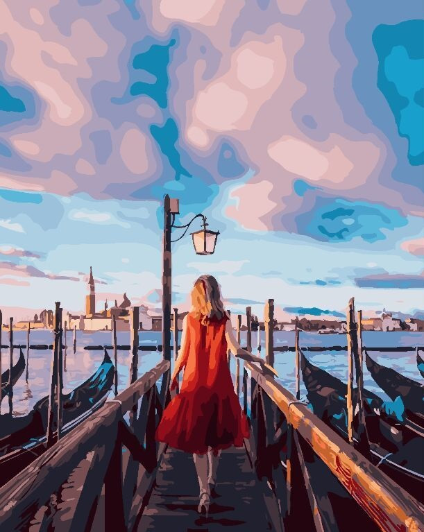 Картина по номерам Brushme В ожидании гондолы (GX24909) Картина по номерам Brushme В ожидании гондолы (GX24909)