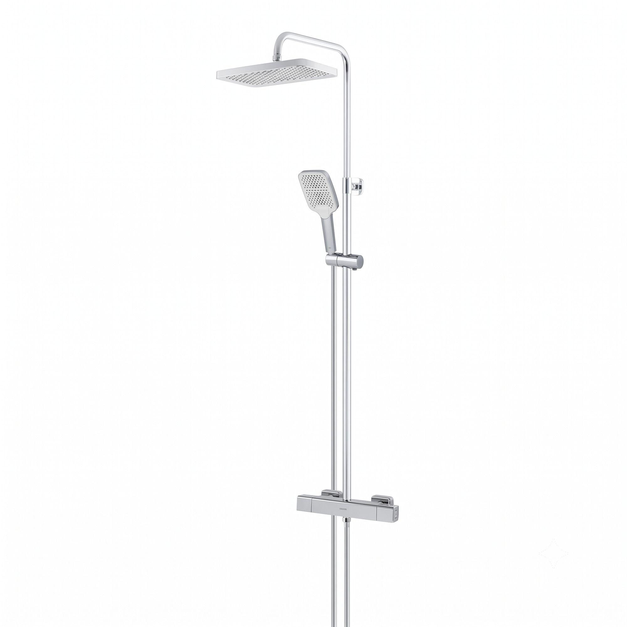 Душевая система KOER KB-53038-01 с термостатом латунь Хром глянцевый (KR5959)