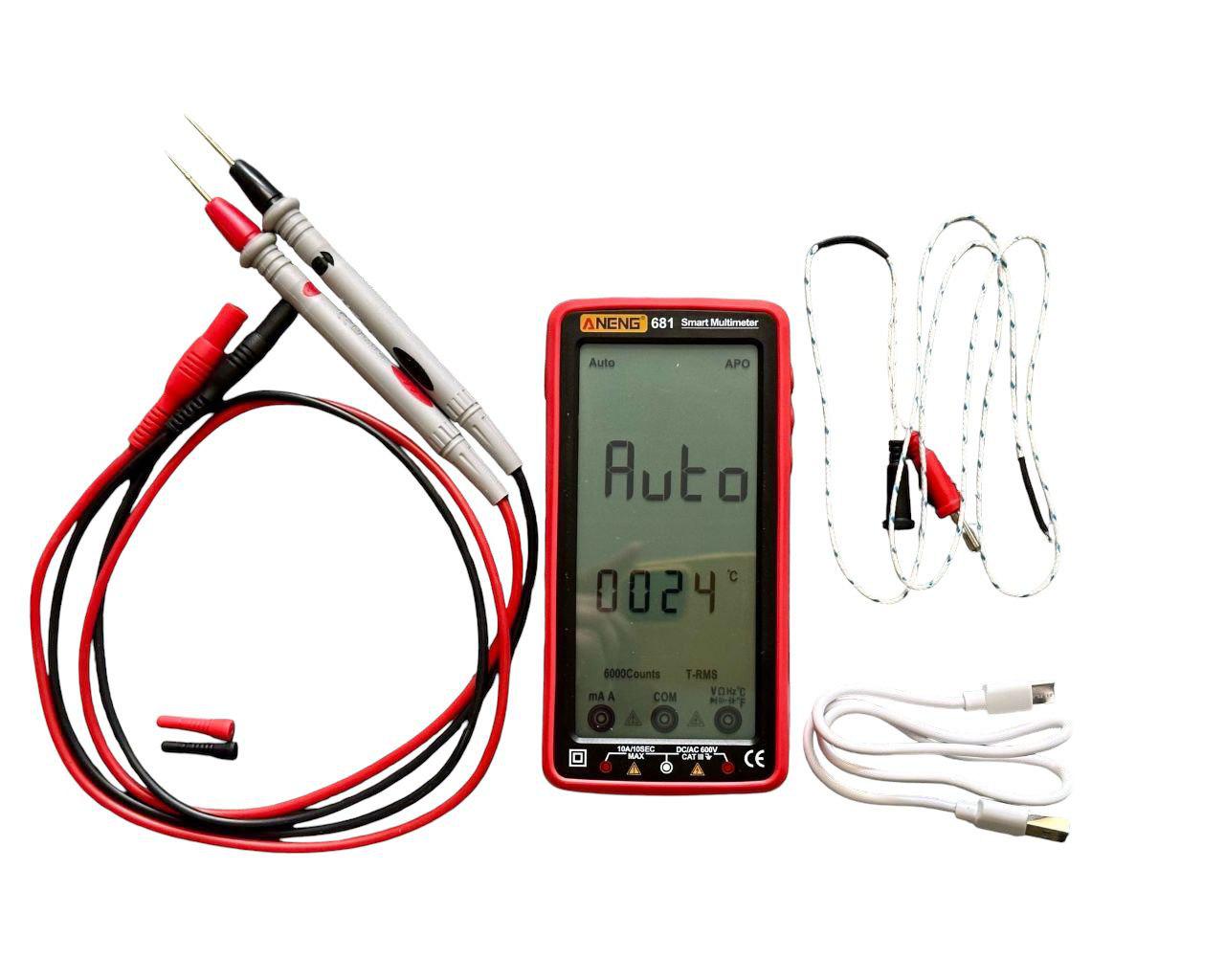 Мультиметр цифровий тестер ANENG 681 Red - фото 14 Мультиметр цифровий тестер ANENG 681 Red - фото 14