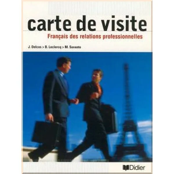 Учебник Français des Relations Professionnelles Carte de Visite Livre de l'élève
