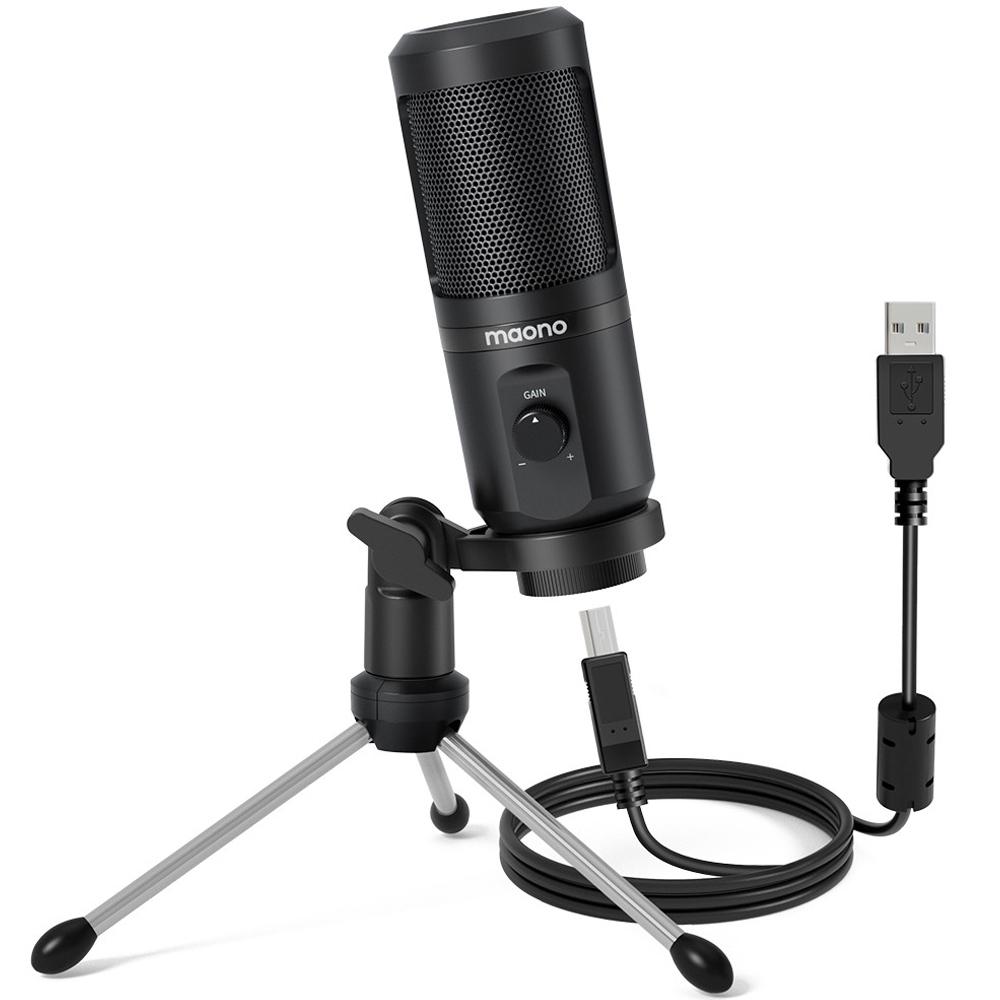 ᐉ Студийный конденсаторный USB микрофон Maono AU-PM461TR Black • Купить ...