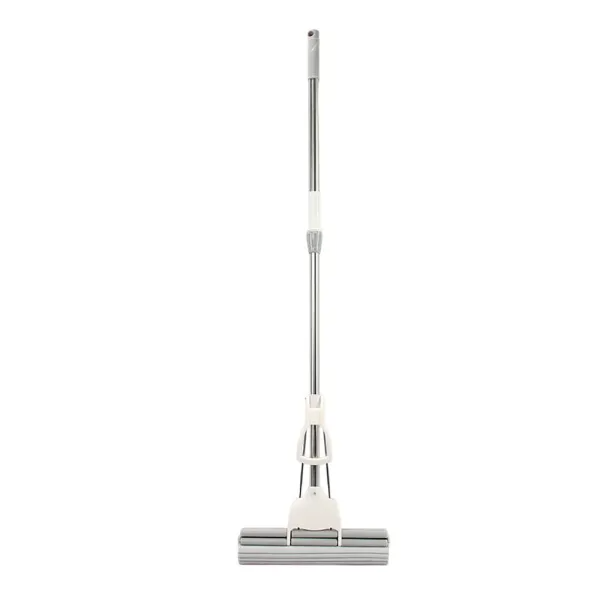 Швабра для пола с роликовым отжимом 113 см Белый (HP-35015-32)