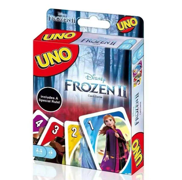 Настольная карточная игра UNO Frozen II 108 карт 2 бревна (32618457)
