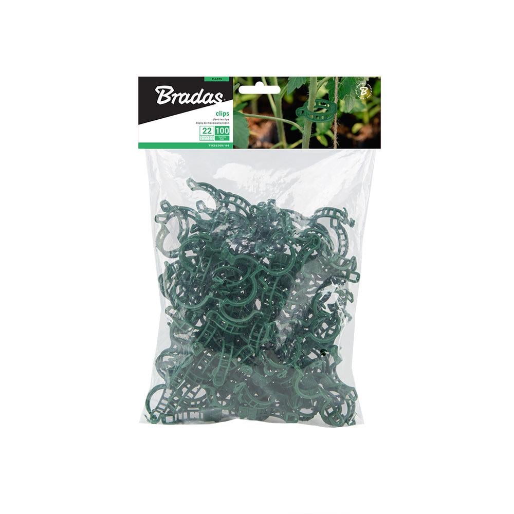 Затискачі для кріплення рослин Bradas 22 мм 100 шт. (TYK022GR/100) - фото 2 Затискачі для кріплення рослин Bradas 22 мм 100 шт. (TYK022GR/100) - фото 2