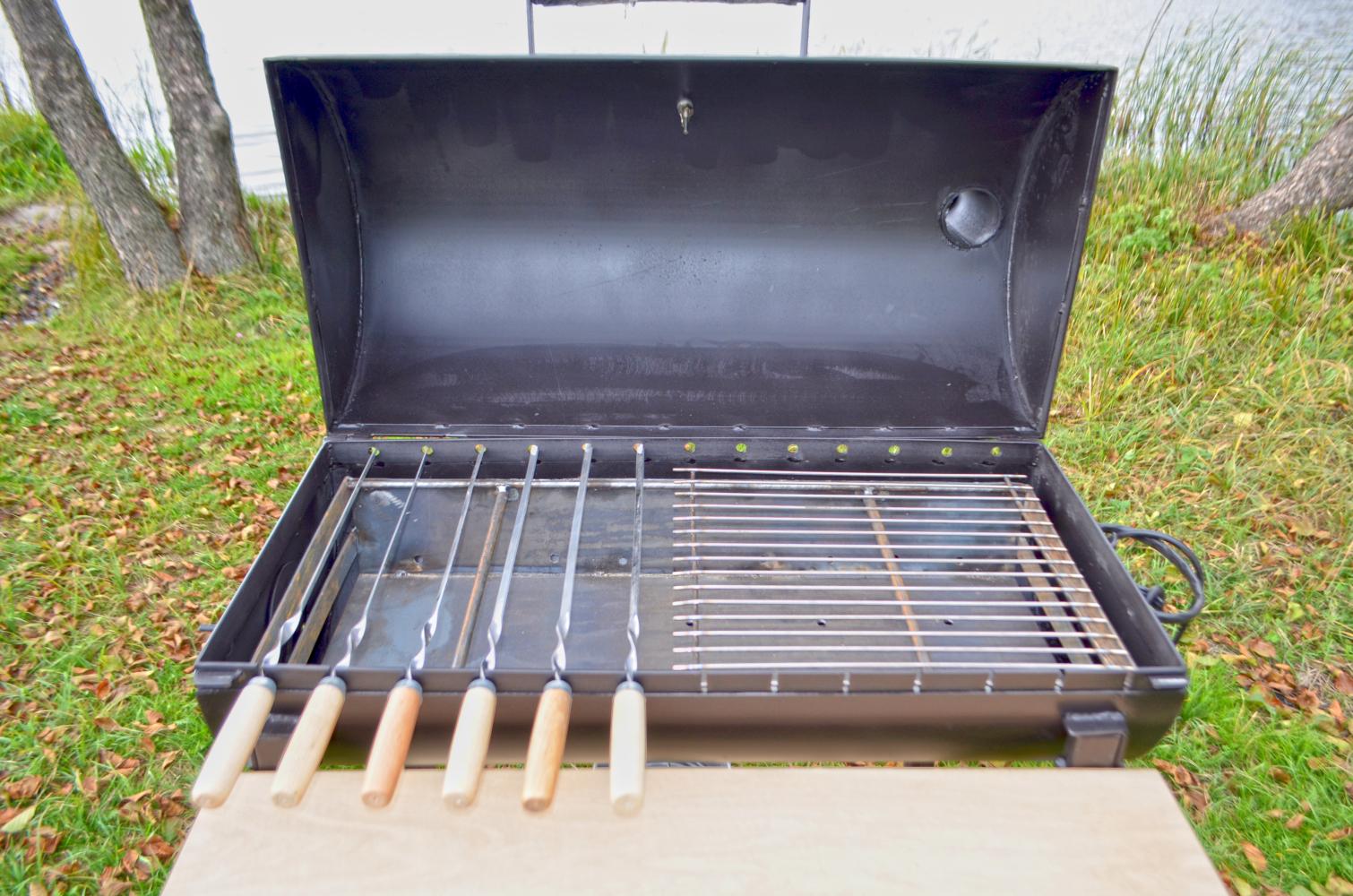 Мангал-гриль Троян с шампурами 40 см Черный (282) - фото 2 Мангал-гриль Троян с шампурами 40 см Черный (282) - фото 2