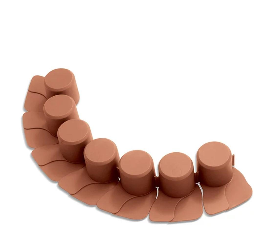 Бордюр садовый Prosperplast Palisada ogrodowa 4,05 м Терракотовый (IPAL7-R624)