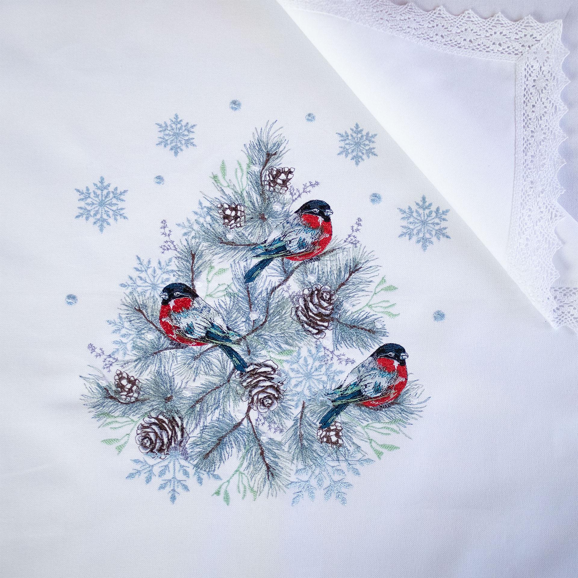 Серветка новорічна Едельвіка Снігурі 0,80х0,80 м (316-24/09) - фото 2 Серветка новорічна Едельвіка Снігурі 0,80х0,80 м (316-24/09) - фото 2