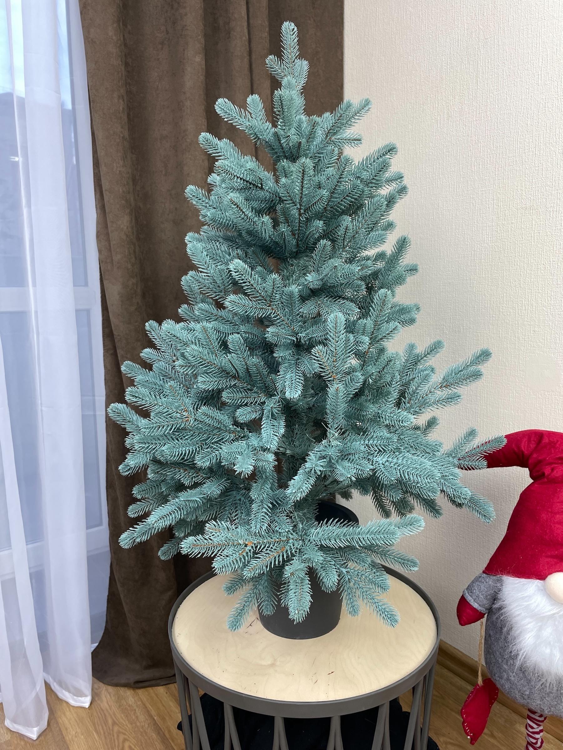 Штучна ялинка лита Traditional в горщику 90 см Блакитний (Н01022) - фото 10 Штучна ялинка лита Traditional в горщику 90 см Блакитний (Н01022) - фото 10