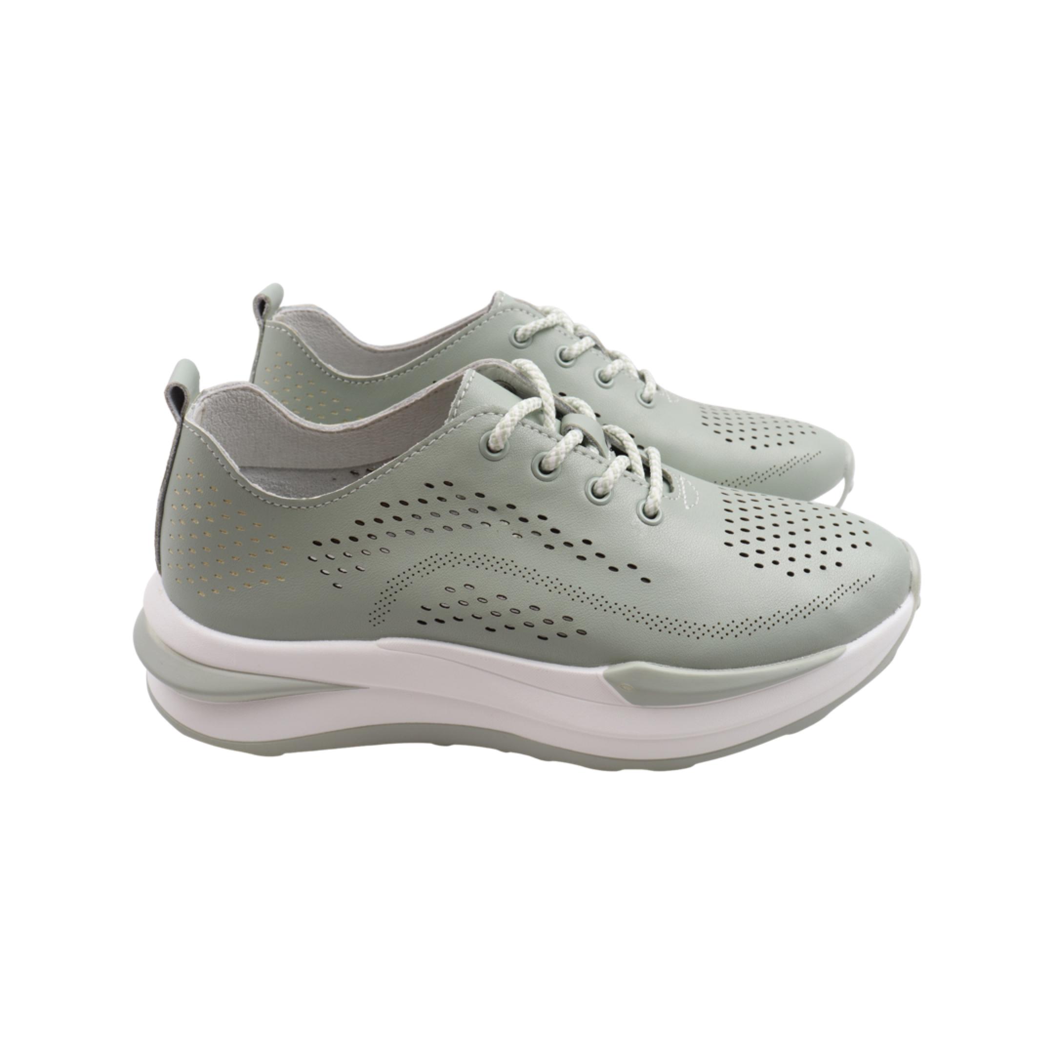 Кроссовки женские Li Fexpert из кожи р. 38 Мятный (1158-23LTSP)