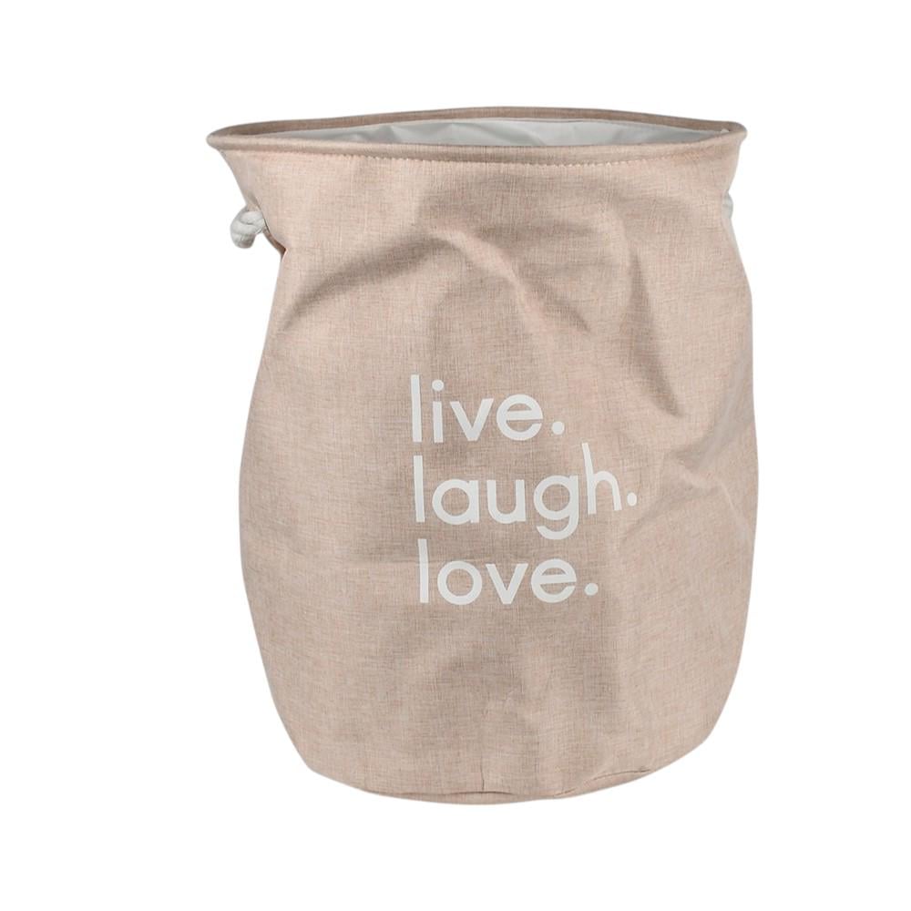 Корзина для вещей Stenson Life R32363 полиэстер 35x45 см Бежевый (617742)