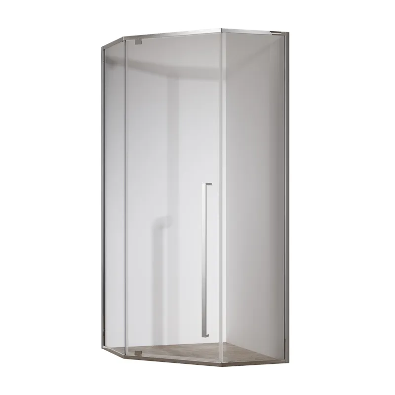 Душевая кабина без поддона KOER SR SC06-100x100x200-TR-01 прозрачное стекло Easy Clean 8 мм Хром (KR5365)