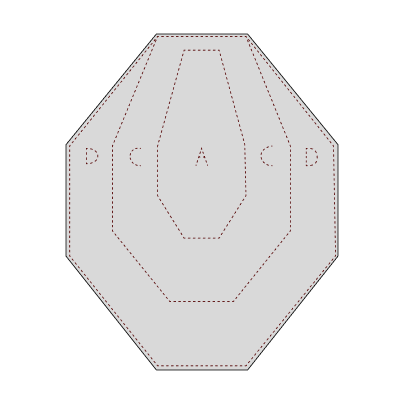 Мішень Gerts МКПС IPSС №33 класична 460х580 мм Білий