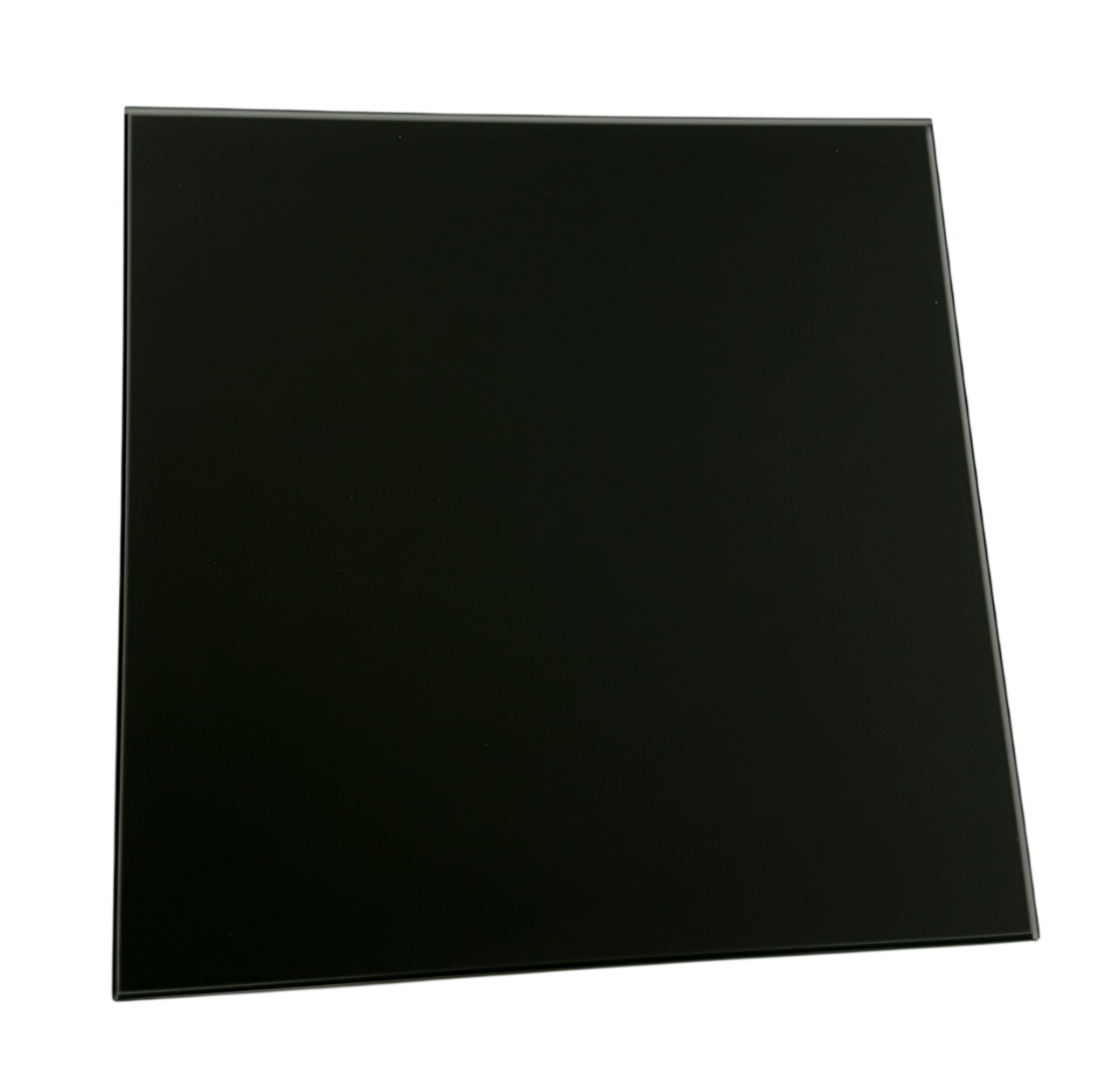 Панель для витяжних вентиляторів скляна AirRoxy BLACK MAT GLASS dRim 100/125 Чорний матовий (01-174)
