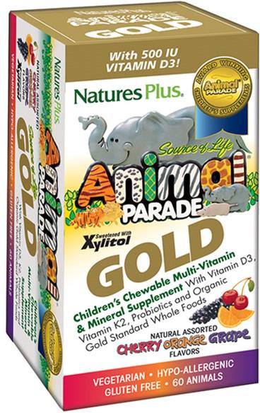 Жевательные мультивитамины Animal Parade Gold с микроэлементами в асаортимене 60 таблеток (NAP-29927) - фото 2