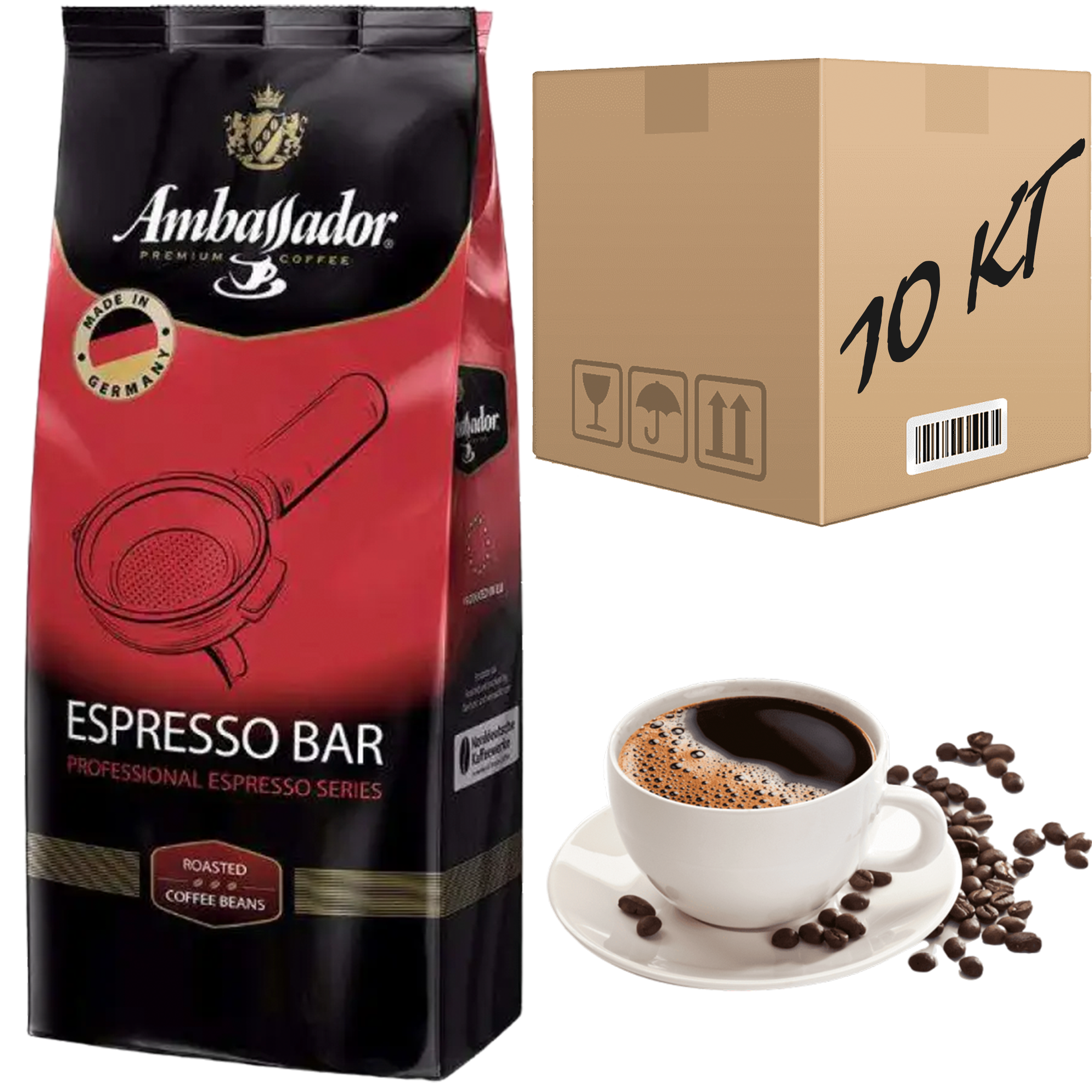 Кофе в зернах Ambassador Espresso Bar 1 кг 10 шт. (opt655)