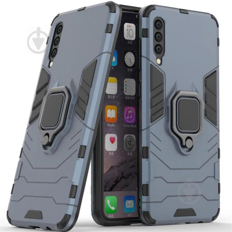 Удароміцний чохол Epik Transformer Ring під магнітний тримач Samsung Galaxy A50 / A50s / A30s Сірий (691539)