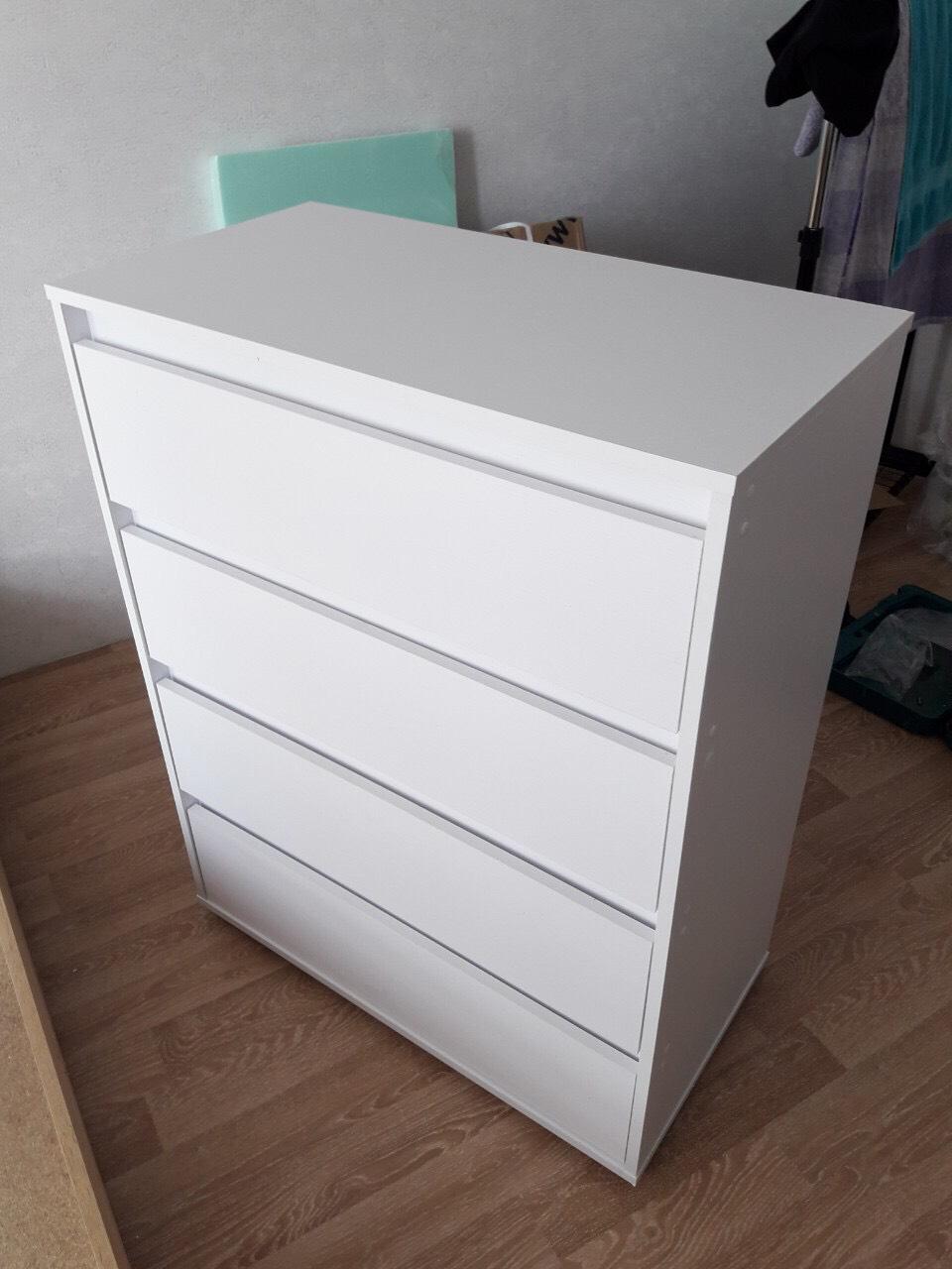 Комод Компаніт на 4 шухляди 80х42х103 см Німфея альба (5780127) - фото 5 Комод Компаніт на 4 шухляди 80х42х103 см Німфея альба (5780127) - фото 5