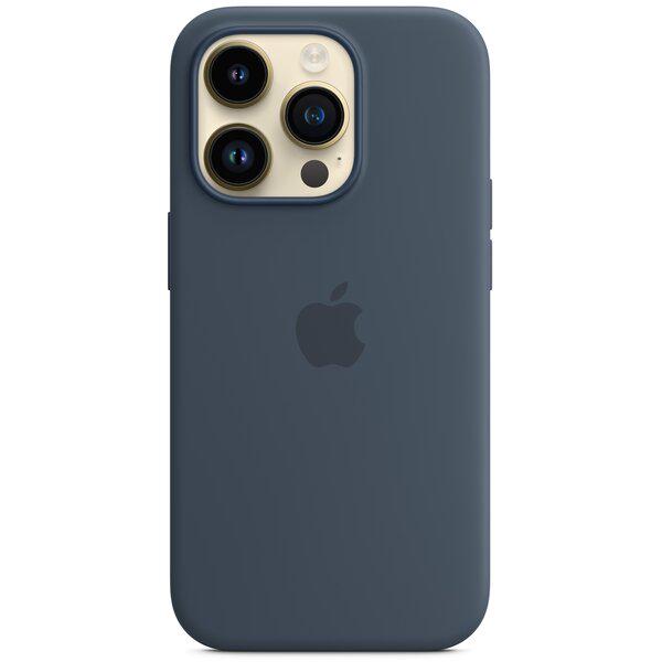 Чехол Silicone Case with MagSafe iPhone 14 Pro Storm Blue