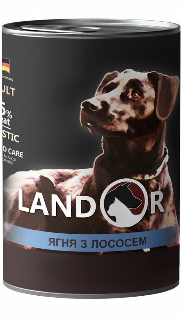 Корм влажный для взрослых собак всех пород LANDOR All Breed Lamb&Salmon Ягненок с лососем полноценный 400 г (BP4250231539060) Корм влажный для взрослых собак всех пород LANDOR All Breed Lamb&Salmon Ягненок с лососем полноценный 400 г (BP4250231539060)