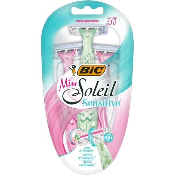 Набор бритв без сменных картриджей BIC Miss Soleil Sensitive 3 шт.