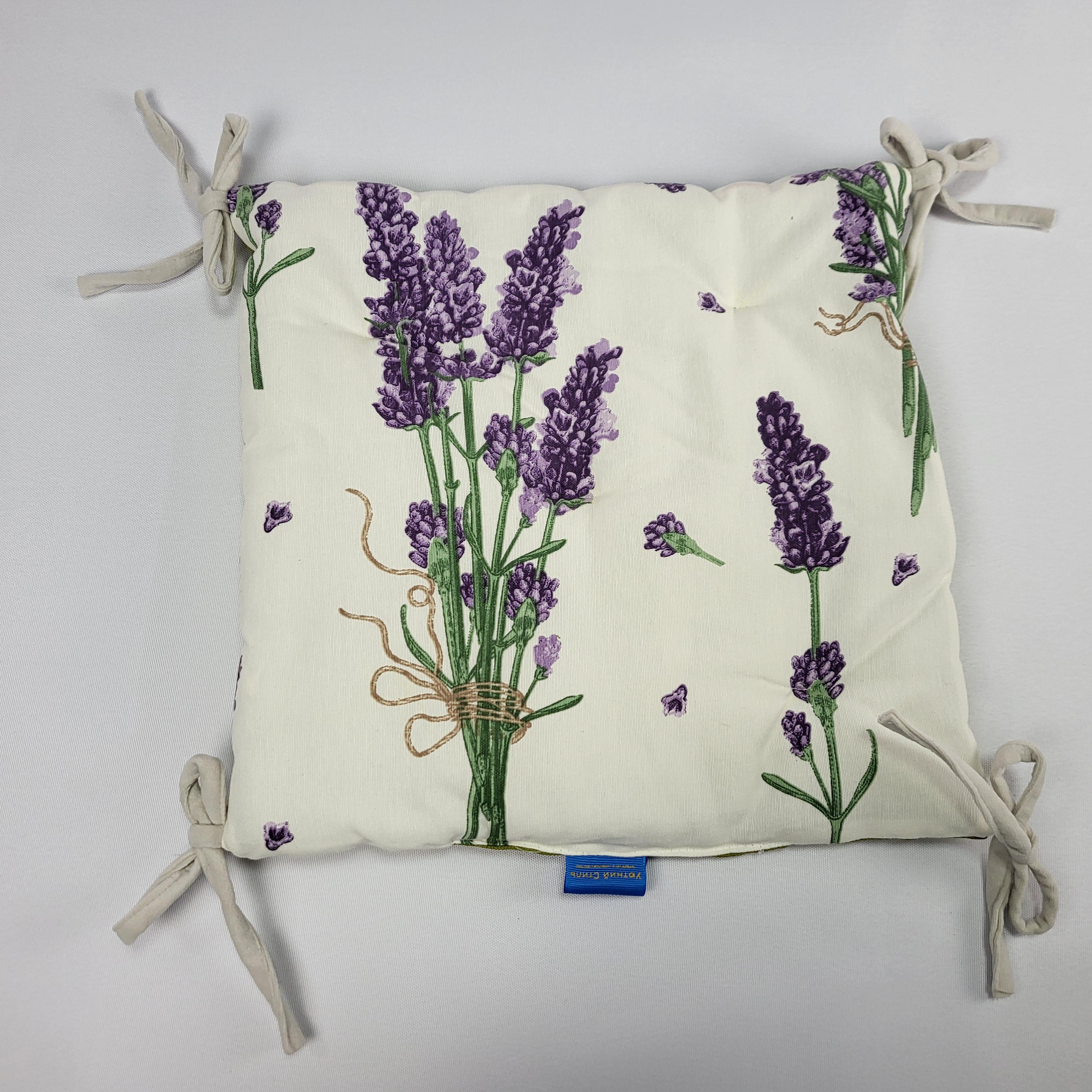 Подушка на стілець з принтом Лаванда 40x40 см (1402)