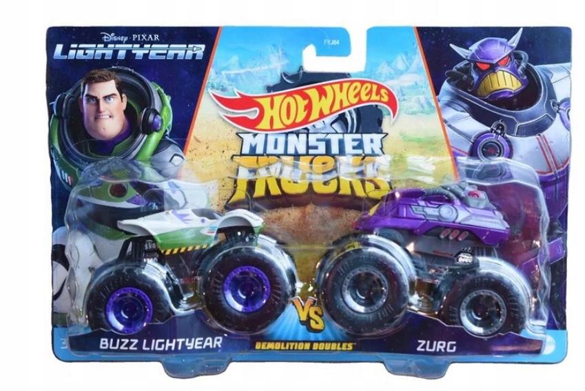 Набор машинок Hot Wheels Monster Trucks Buzz Lightyear vs Zurg (50TGFC)