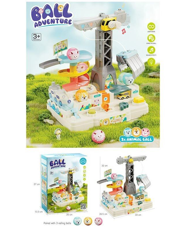 Трек T 920 A звук/підсвічування/механічне керування/кульки/механічний кран/наклейки - фото 2 Трек T 920 A звук/підсвічування/механічне керування/кульки/механічний кран/наклейки - фото 2