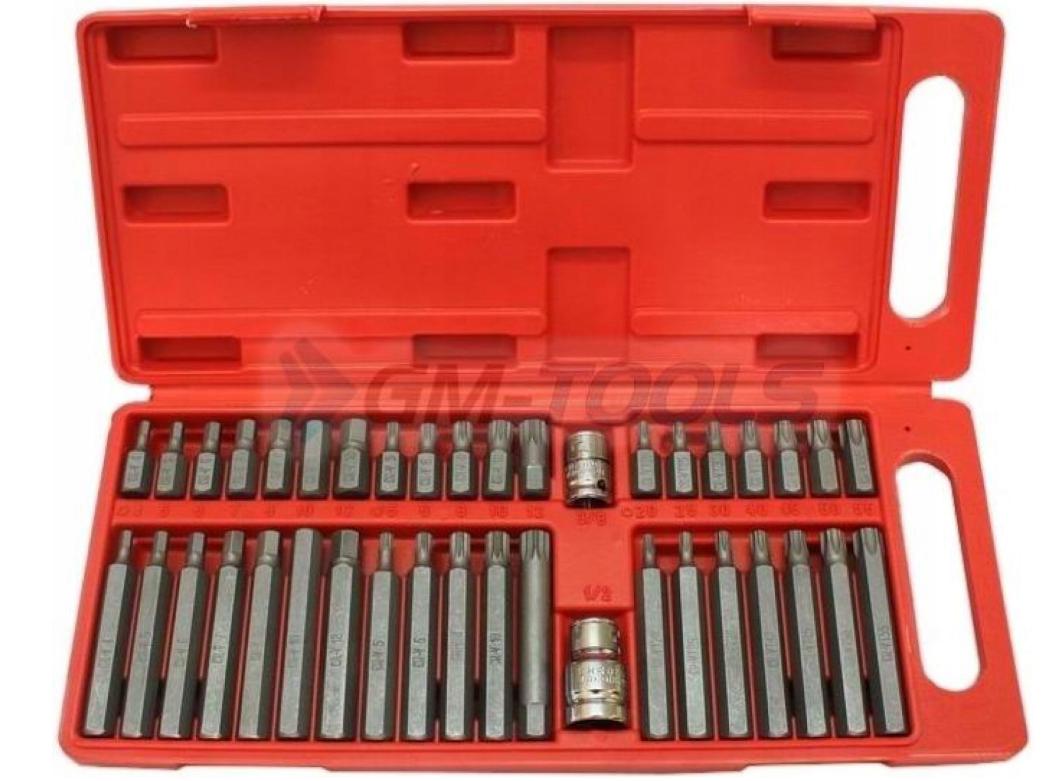 Набір шестигранних біт SilverTools HEX TORX SPLINE 40 шт. (17317652509) - фото 2