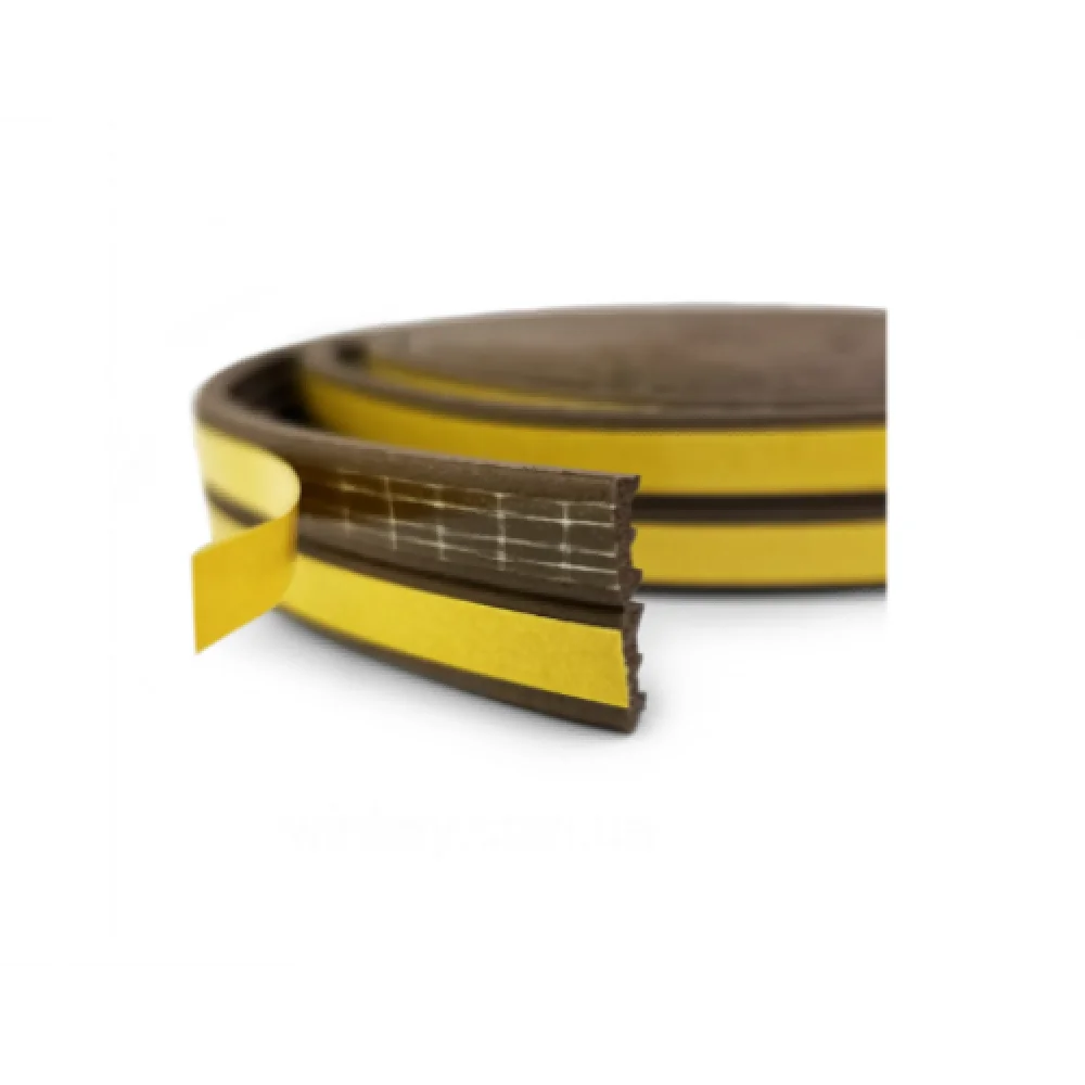 Ущільнювач самоклеючий Е профіль 9x4 см каучуковий для вікон та дверей 75 м 2 шт. Коричневий (UD1109) - фото 3 Ущільнювач самоклеючий Е профіль 9x4 см каучуковий для вікон та дверей 75 м 2 шт. Коричневий (UD1109) - фото 3