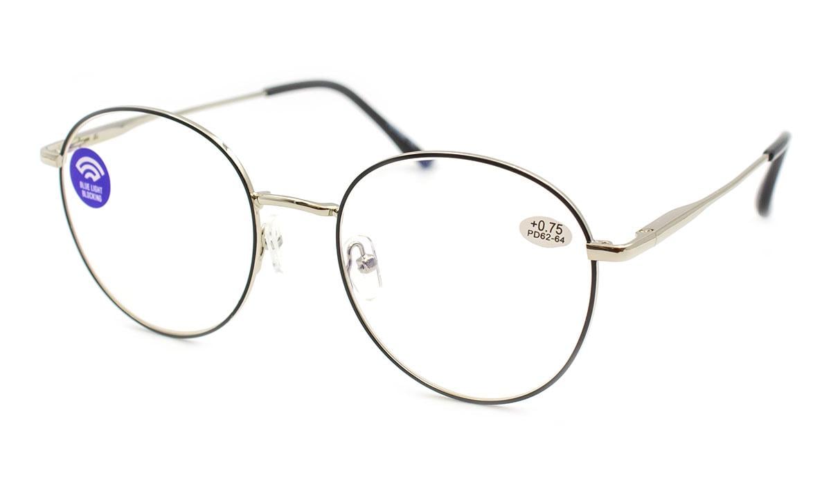 Окуляри для зору унісекс Verse 323102-C1 Blue blocker в металевій оправі +4.00 (10371136)