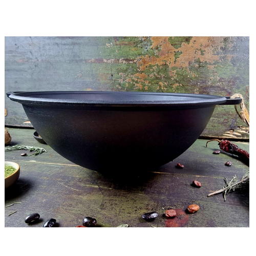 Казан узбецький Майстерня Т405СР WOK чавунний з кришкою-сковородою 8 л (1756645755) - фото 3 Казан узбецький Майстерня Т405СР WOK чавунний з кришкою-сковородою 8 л (1756645755) - фото 3