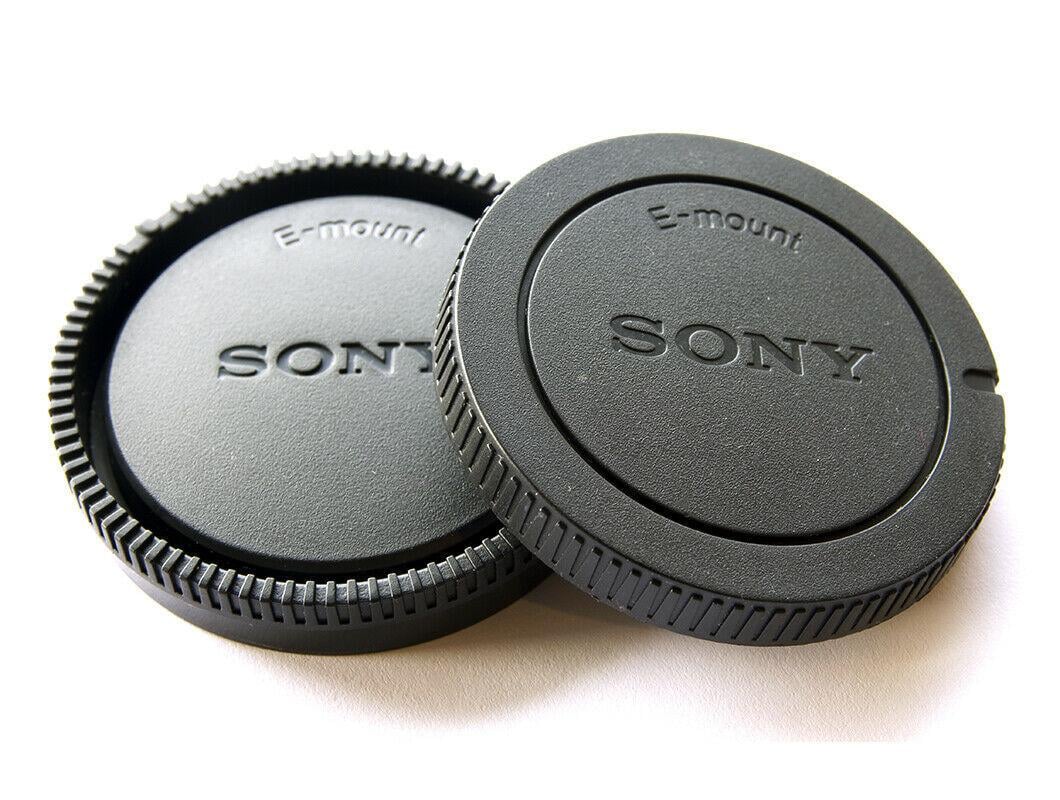 Комплект крышек для Sony задняя объектива и на тушку байонет Sony E-mount беззеркальные 2 шт, (1684745967)