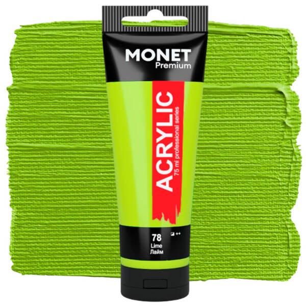 Акрилова фарба Monet 78 75 мл Лаймовий (7505178) - фото 1 Акрилова фарба Monet 78 75 мл Лаймовий (7505178) - фото 1