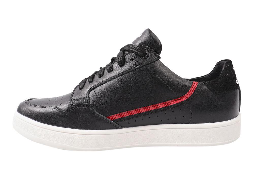 Кеди чоловічі New Man зі шкіри на низькому ходу на шнурівці р. 38 Чорний (48-21DTC) - фото 2 Кеди чоловічі New Man зі шкіри на низькому ходу на шнурівці р. 38 Чорний (48-21DTC) - фото 2