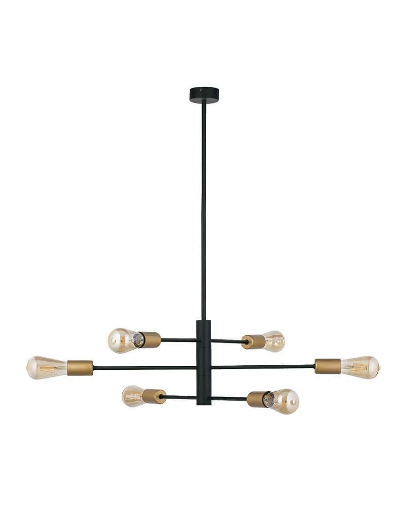 Люстра Nowodvorski 7937 Rotor E27 6x60W Черный (2229965944)