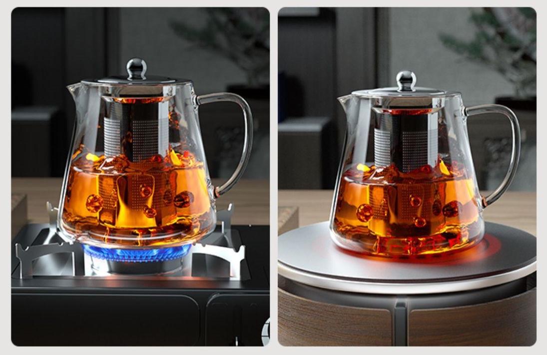 Заварочный чайник стеклянный 950 мл и чашка 6 шт. 90 мл (2249023325) - фото 4 Заварочный чайник стеклянный 950 мл и чашка 6 шт. 90 мл (2249023325) - фото 4